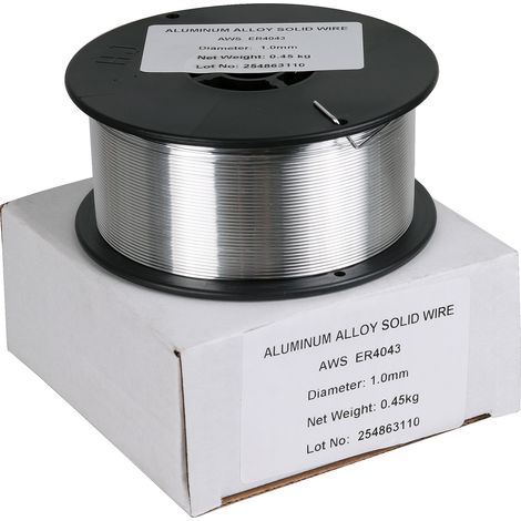 Fil de soudage pour aluminium 1,0 mm 0,45 kg D100 ER4043 AlSi5