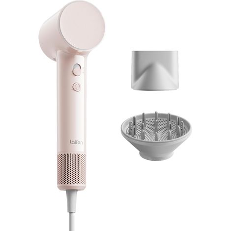 Sèche-Cheveux, 280 g Léger, Jusqu'à 15× Plus Rapide, Rose Pastel 200M Ions, 110k Tr/Min, 60dB, 2 Vit. (1/5)