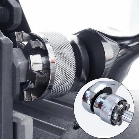 Douille à molette réglable, clé à douille universelle réglable, 1019 mm, compatible avec les clés à entraînement 3/8 pouce. (1/5)