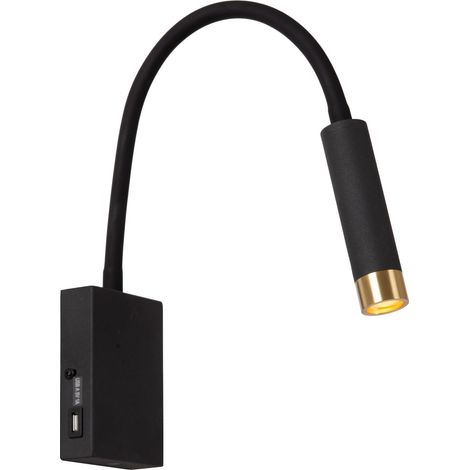 Applique murale lecture noire ALEC LED G9 3W Lucide (1/2)