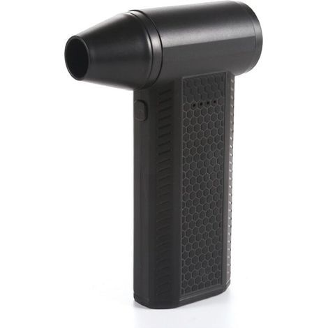Turbo Jet Fan Portable Handhold Air Duster 4 Niveaux Réglables pour le Nettoyage Du Clavier et de la Voiture, Séchage des Cheveux Noir (1/2)