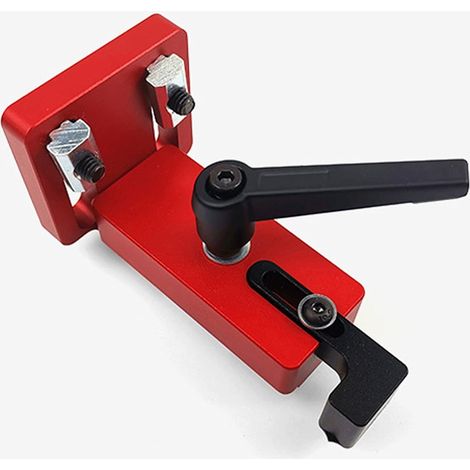 Bevel Rail Stopper, Type 30/45 T-Groove Aluminum Alloy T-Rail Stop Wood Rail Slide Positioner Slide Fixing Wood Processing Tool (B - 45) (1/5)