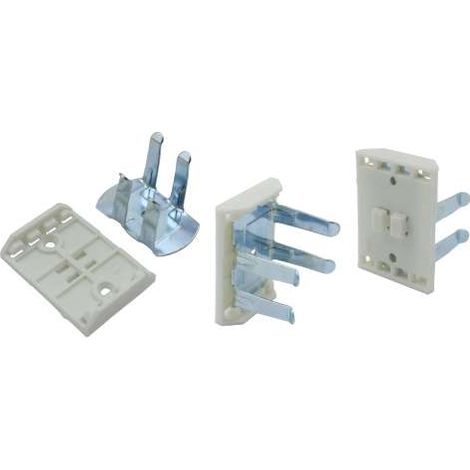 GANCI A CLIP IN ACCIAIO E NYLON 40XH55CM PER ZOCCO