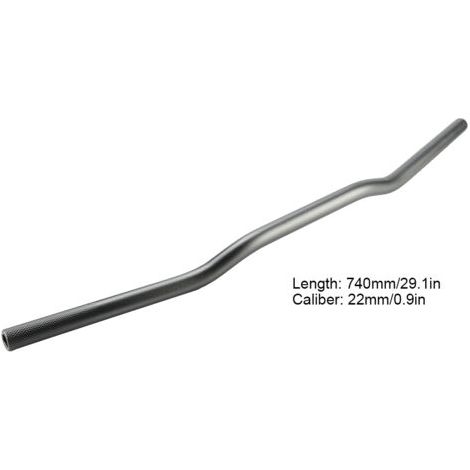 22-mm-Aluminiumlenker für Retro-Motorräder, modifizierter Stil, mattgraue Oberfläche (1/5)