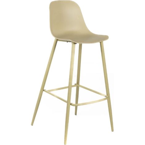 Mira Sgabello, Set di 4 Sgabelli in polipropilene Giallo (47.5cm X 47cm H. 91.5cm) (1/5)