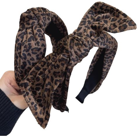 2 Pièces Serre Tete à Imprimé Léopard, élastique 6cm Large Noué Bandeau Cheveux Femme Et Filles, Non Glissant Serre Tête Accessoires De Mode Porter Au Quotidien, Fêtes Et Soins Du Visage (1/5)
