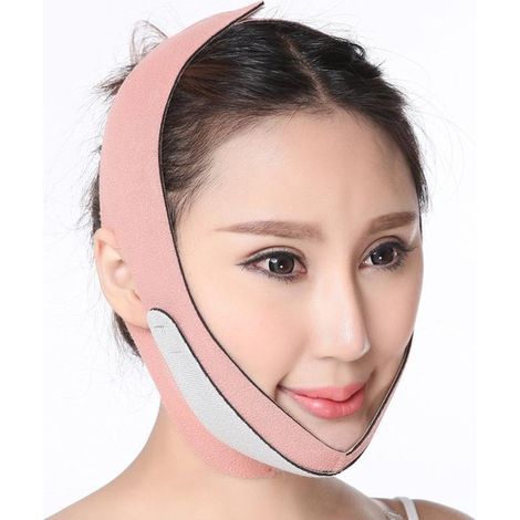 Bandeau amincissant pour double menton en forme de V, bande de maintien et de massage pour entraînement du visage (1/5)