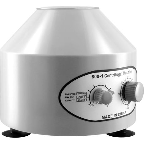 Centrifugeuse de Laboratoire Capacité 6  20ml - 4000 tr/min Rotor en Alliage d'Aluminium - Minuterie 0-60mins (1/5)