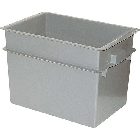 BRB Konischer Mehrzweckbehälter, LxBxH 590x400x410 mm, 70 Liter, grau