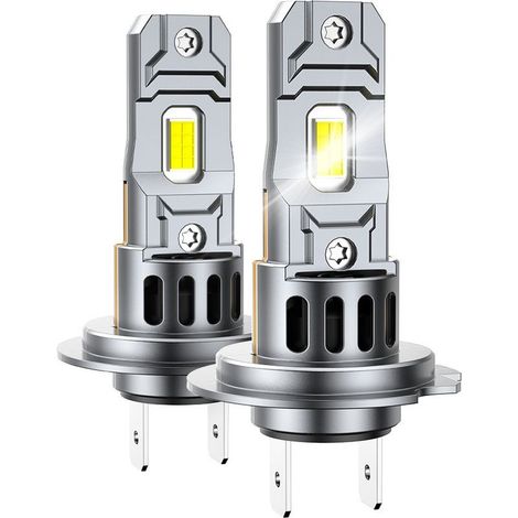 2026 Bulbs of Headlight LED H7, 1:1 Mini Size S2S 50000LM 900% Brightness 140W 6500K 25000RPM Cooling Fan, Halogen Replacement, Plug-N-Play, Pack of 2 (1/5)