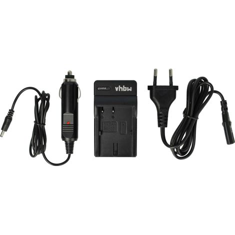vhbw Ladegerät kompatibel mit Canon MV30i, MV30, MV400, MV300i, MV300, MV100Xi, FVM10, MV410, MV400i Kamera - Ladeschale, Kfz-Adapter Ladeanzeige (1/5)