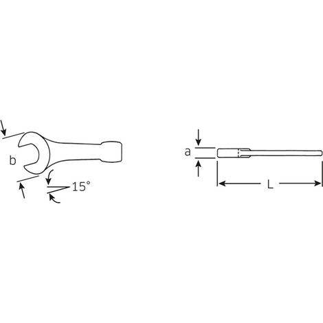 STAHLWILLE 42040095 - clé à percu ion érie bouche fixe 4204 95 mm (1/2)