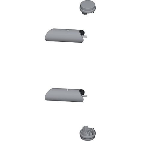 Kit support incliné + bouchon pour Diva XXI inox intérieur perçé 7694 - LA CROISEE D.S. (1/4)