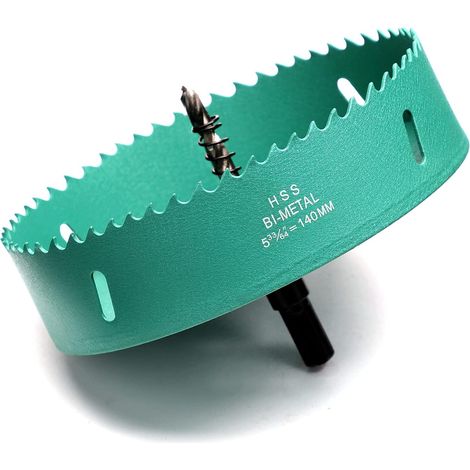 Scie Cloche 140 mm Verte – M42, Bi-Métal, Bois, Aluminium (1/5)