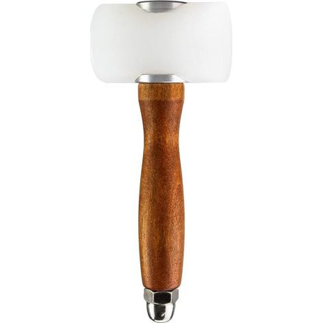 Maillet de Nylon pour Sculpture de Cuir, Marteau Cuir avec Manche en Bois, Outils Cuir pour Couture, Sculpture, Poinçonnage et Estampillage (1/5)