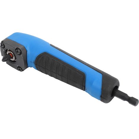 Sechskant-Winkelbohrer, Adapter für Elektroschrauber, Winkelaufsatz mit magnetischen Bits, blaues Set (1/5)