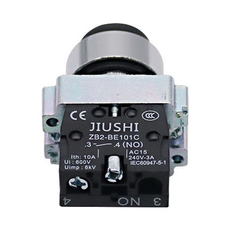 Copper-plated silver-dot XB2-BG21 two-position key-operated rotary metal push-button switch LAY5, hole diameter 22MM (1/3)