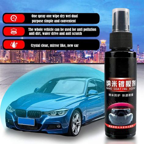 Spray Nano Réparation Rayures Voiture Revêtement Céramique Hydrophobe Ultra-Durable Protection Peinture Auto Nettoyant Carrosserie Anti-Accroche Saleté Brillant (1/5)