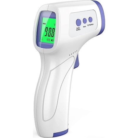 Kontaktloses Thermometer für Erwachsene, Stirnthermometer zur Fiebermessung, Körperthermometer und Oberflächenthermometer (1/3)