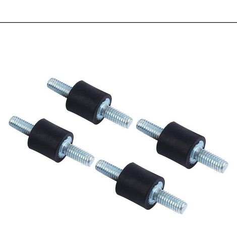 4pcs Isolants En Caoutchouc Anti-Vibrations M4 10 X 10 Supports D'isolation En Caoutchouc Monte L'amortisseur Bobines Double