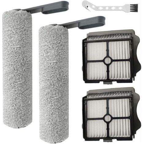BUNTHAUS Tineco Floor One S5 / Floor One S5 Pro 2 ensemble d'accessoires de filtre de brosse de remplacement pour aspirateur eau/poussière (5 pièces)