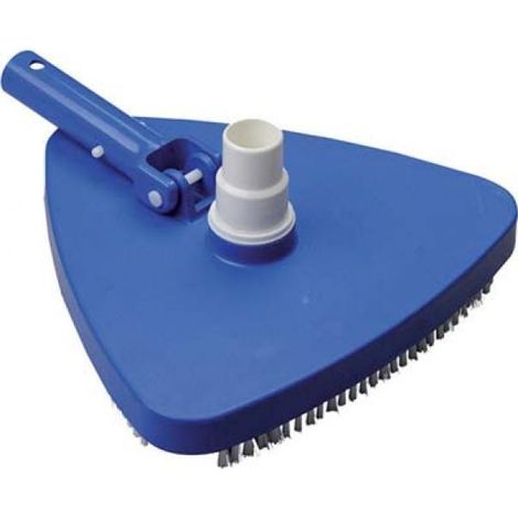 Brosse d'aspiration triangulaire Domus pour le nettoyage des piscines et des piscines 32/38 mm raccord de tuyau brosse accessoires (1/4)