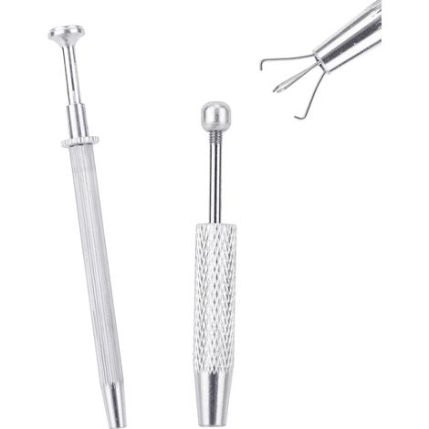 Pince À Bijoux - 2 Pièces - Alliage D'aluminium - 4 Griffes Filetées - Pour Boucles Et Composants - 63mm Et 115mm (1/5)