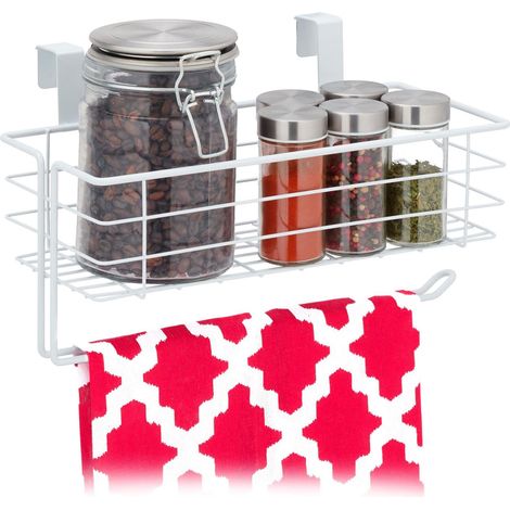 Cesta colgante con soporte para toallas de papel