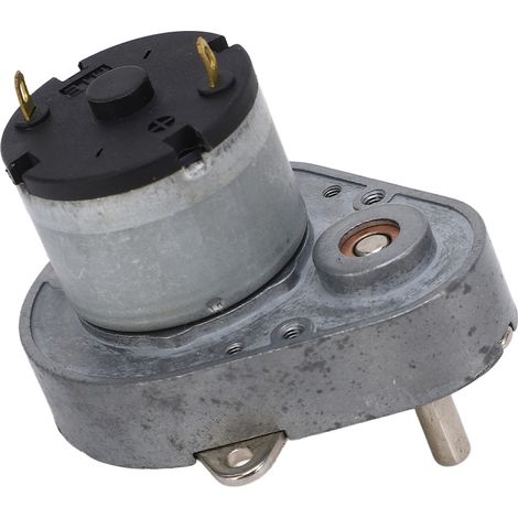 Moteur à engrenages DC 12V 25RPM, axe excentrique type poire, réducteur robuste, moteur électrique à couple élevé pour bricolage (1/5)
