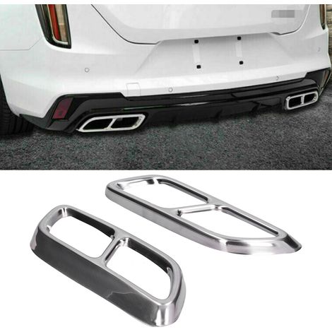 2 pièces Sortie d'échappement Quad en Acier Inoxydable pour Cadillac CT5 2019-2020, Embout et Cadre de Tuyau (1/5)