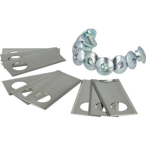vhbw 9x lame di ricambio compatibile con Honda Miimo 310, 520, 3000 tosaerba - argento, acciaio (1/5)