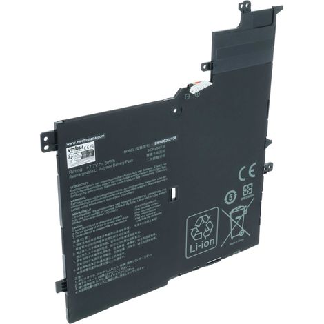 vhbw Akku kompatibel mit Asus VivoBook S14 S406UA-BM223T, S14 S406UA-BM258T, S14 S406UA-BM248T Notebook (5000 mAh, 7,7 V, Li-Polymer) (1/5)