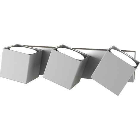Applique Moderna Rotation Metallo Grigio 3 Luci Gx53 (1/4)