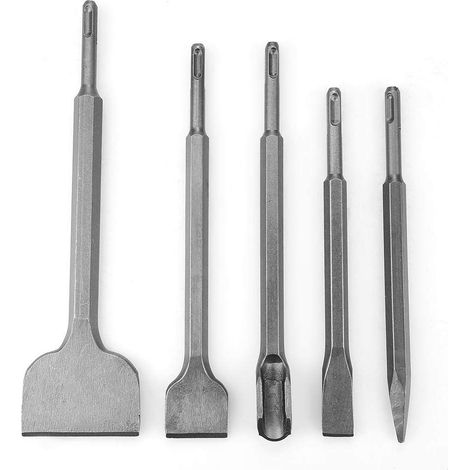 Set 5 Pièces Burin Perceuse SDS-Plus Béton, Ciseaux (1/5)
