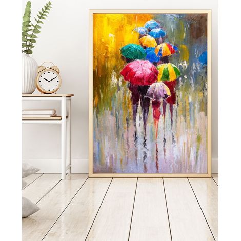 Quadro da parete in MDF con cornice Painting Multicolore