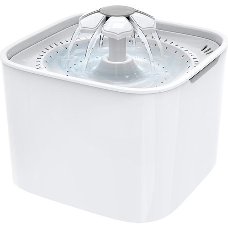 Elektrischer Trinkbrunnen für Haustiere mit automatischem Wasserzyklus, Filter, 2 Liter Fassungsvermögen, 2-Watt-Pumpe für Katzen und Hunde