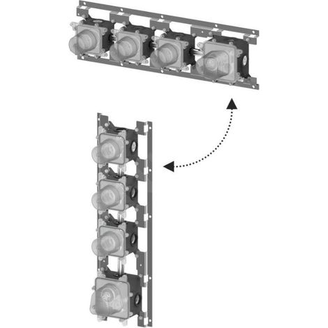 Paffoni Modular Box - Corps de base encastré pour mitigeurs thermostatiques MDBOX019 (1/2)