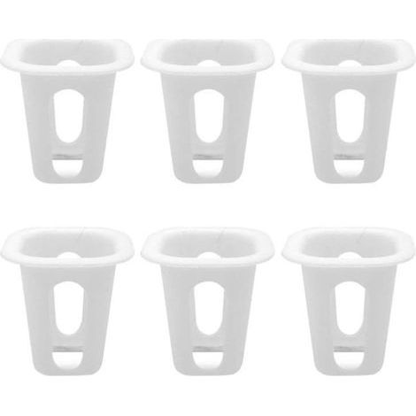50 Pieces Plastic Garden Net Cups Planting Basket Cup Set Garden Mesh Slotted Nursery Pots Nets for Hydroponics Aquaponics Orchids (1/5)