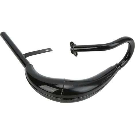 Fat Belly Auspuffrohr aus schwarzem Eisen, für 2-Takt-Motoren mit 49 cm³, 60 cm³, 66 cm³ und 80 cm³, Elektrofahrräder (1/5)
