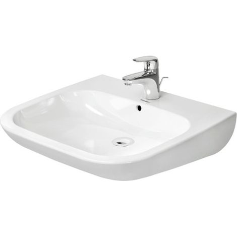 Lavabo Duravit D-Code, con agujero para grifo, con rebosadero, (1/5)