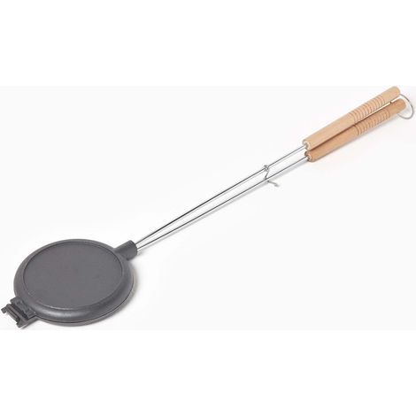 HOMESCAPES Cast Iron Waffle Iron