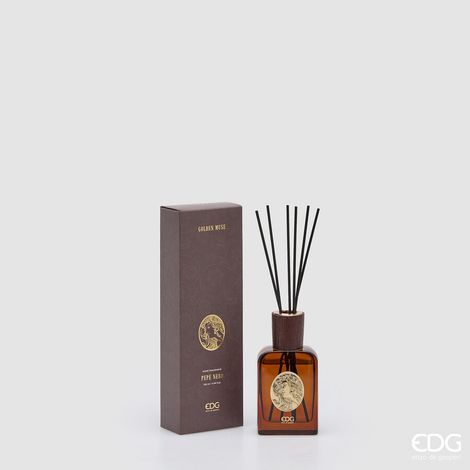 EDG Enzo De Gasperi Profumatore Ambiente Bottiglia Diva 120 ml Pepe Nero – Diffusore Fragranza Design Elegante