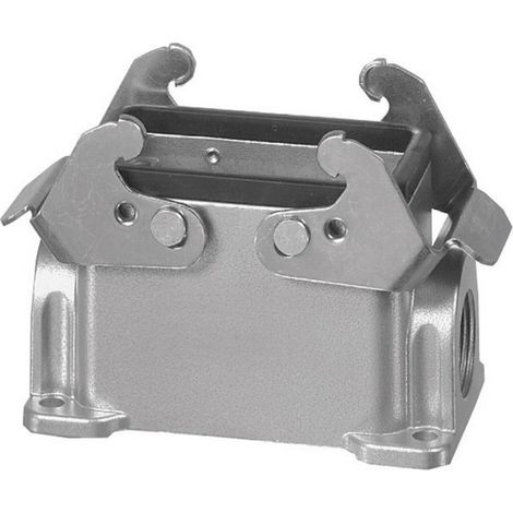 Amphenol C146 10N010 500 1-1 Embase à monter en saillie 2 doubles étriers, 1 sortie de câble, version basse 1 pc(s) (1/2)