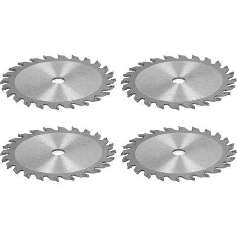 4 Lames Scie Circulaire 85mm Carbure, 24 Dents, Coupe Bois Plastique, Alésage 10mm, Lot de 4 Lames (1/5)