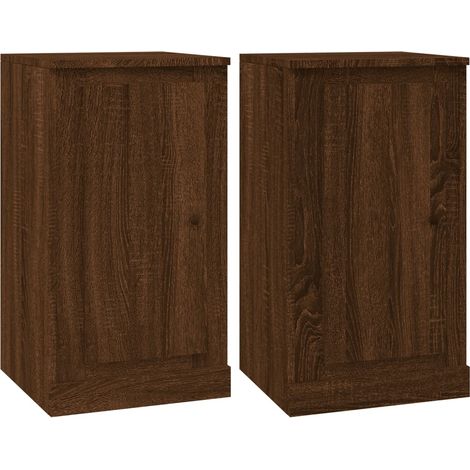 Maison Exclusive - Aparadores 2 uds madera color marrón roble 37, (1/5)