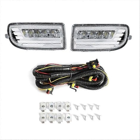Feux antibrouillard à LED pour Toyota Land Cruiser 100 LC100 UZJ100 FZJ10 (1998-2008) avec feux de jour et clignotants intégrés, de haute qualité. (1/5)