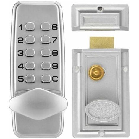 Code Lock, boîte de Serrure en Alliage de Haute qualité, Surface étanche, Armoire de Serrure chromée, Portes intérieure et extérieure, Verrouillage à Code mécanique Mini 2-4 Positions (1/5)