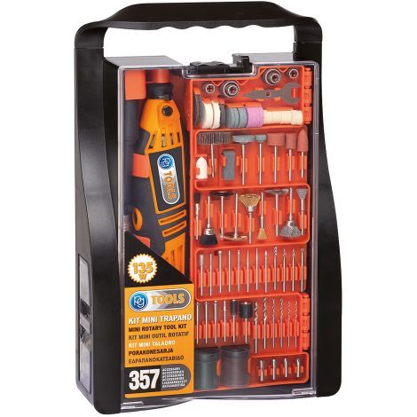TRAPANO MINI MULTIFUNZIONE IN KIT 135 W - c/ 357 accessori