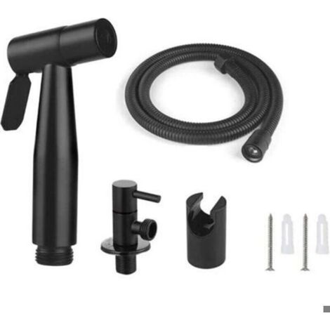 Kit Pulvérisateur Portable - Acier Inoxydable 304 - Pour Salle De Bain - Pression 1,6 Bar - Température 1 À 80 °C - Noir - 1 Pièce
