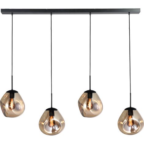 Lampe suspendue Lava 4x verre doré Ø 24cm - 2761-05-130-4-02-61